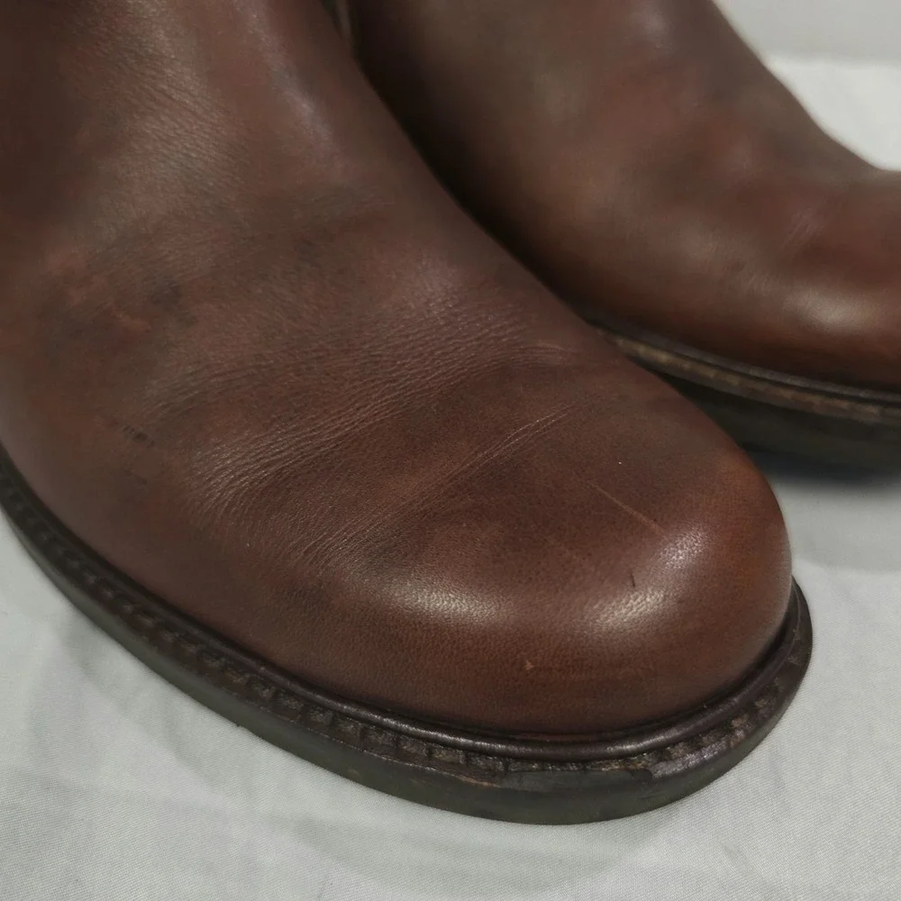 Ecco Holton Chelsea Boots Men 43 US 9 - 9.5 Brown Leather Mid Side Zip GTX